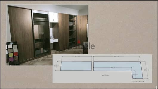 L shape closet