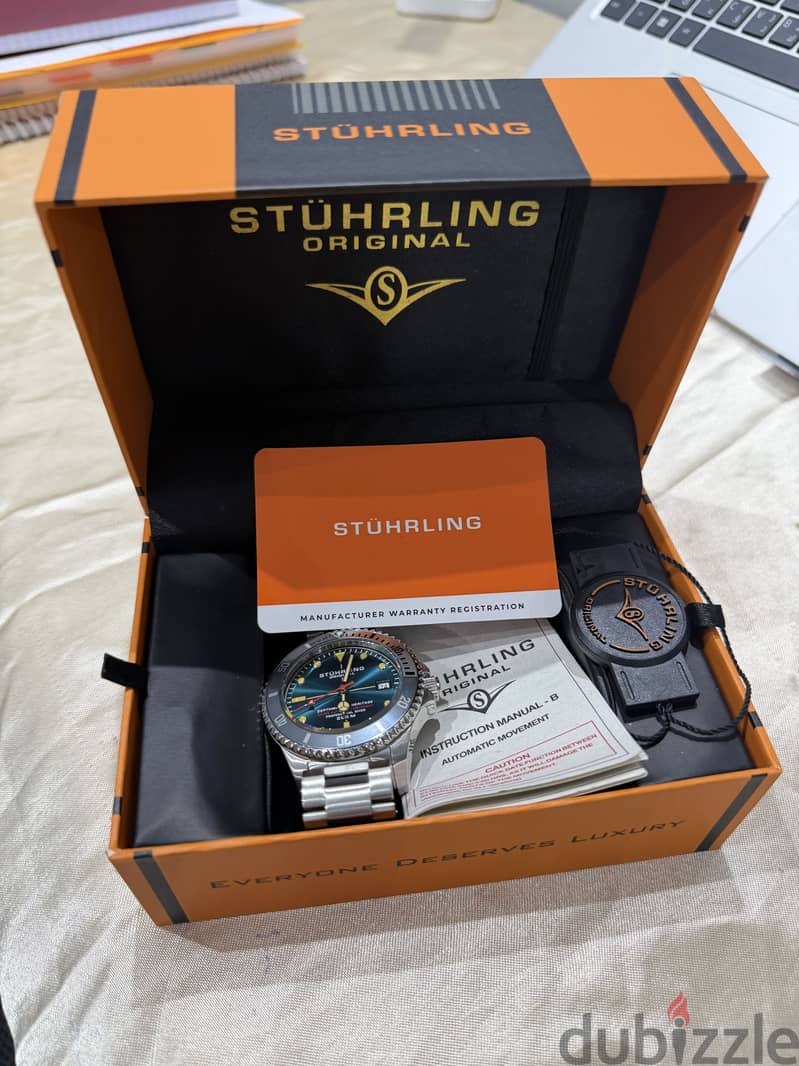 Stührling Original Depthmaster Heritage 883H. 04 Swiss Automatic 6