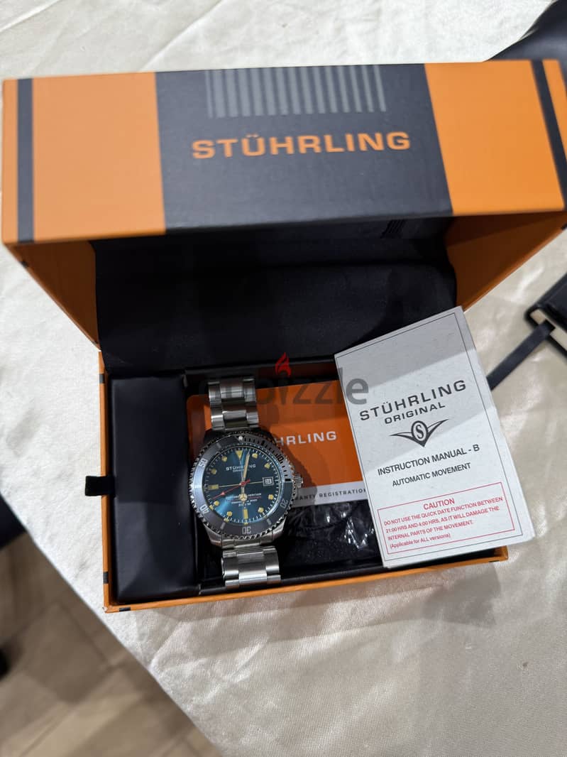 Stührling Original Depthmaster Heritage 883H. 04 Swiss Automatic 8