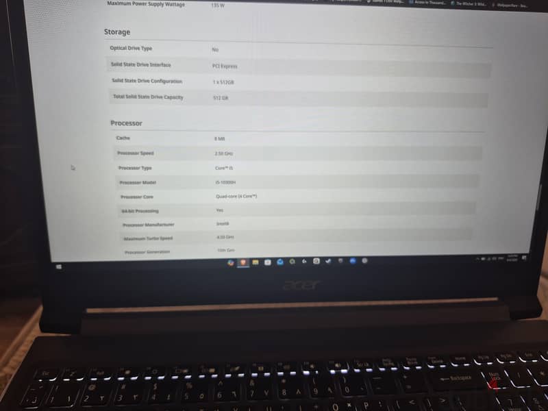 ACER Aspire7  A715-75G 8