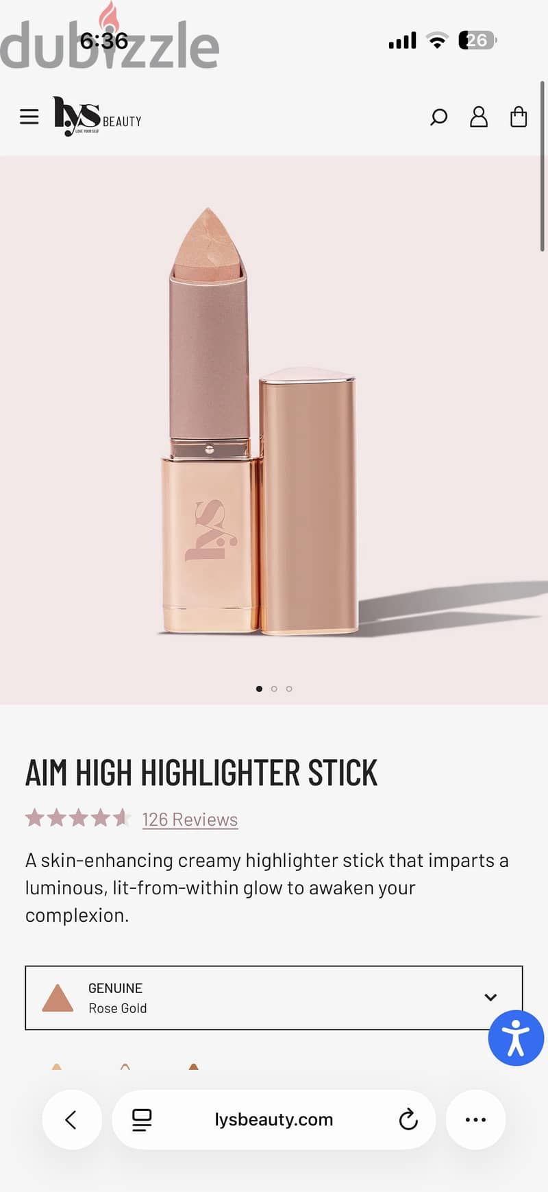 Lys highlighter stick new never used 1