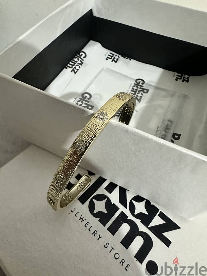 Gold plated bangel 1