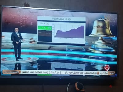 43 بوصهاستعمال خفيف سمارت يوتيوب f HD  لا يوجد اى عيب وا تجريح بالشاشه