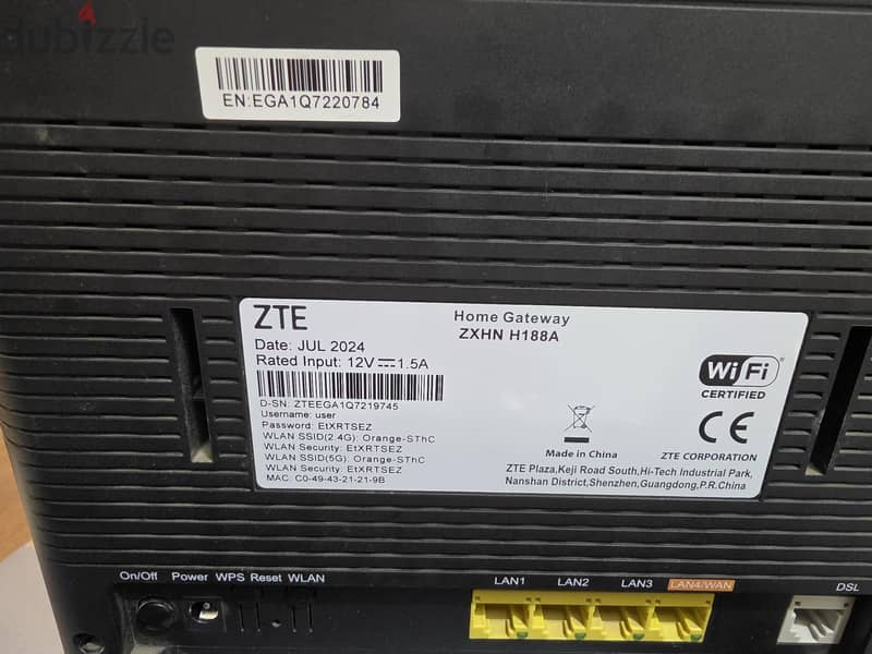 ZTE H 188A orange 1