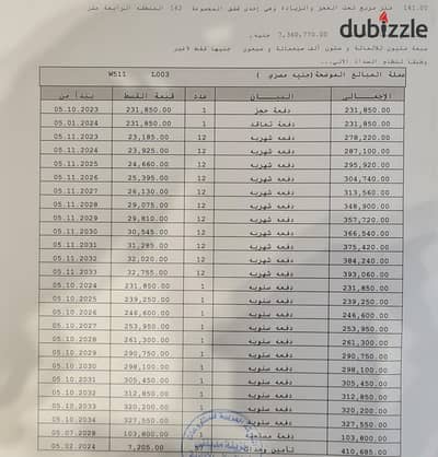 #للبيع شقة مساحه 141 متر في B14 تكمله اقساط دور خامس طرفيه فيو بارك مفتوح اتجاه بحري بجانب الخدمات