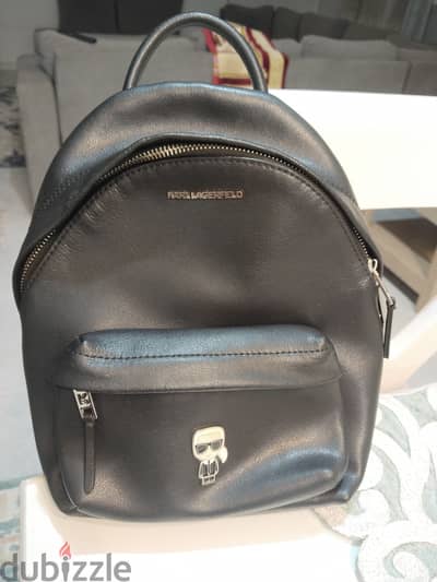 Karl Lagerfeld Original Leather Backpack – 205W3090