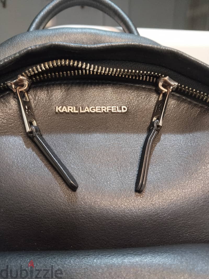 Karl Lagerfeld Original Leather Backpack – 205W3090 4