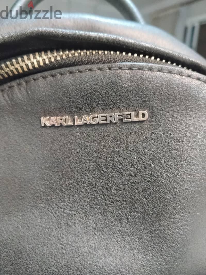 Karl Lagerfeld Original Leather Backpack – 205W3090 6