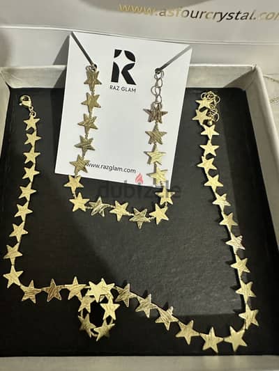 Gold plated jewelry set
