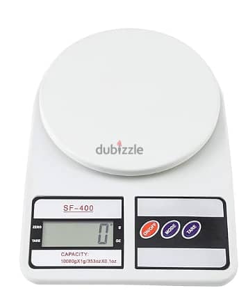 Portal High Accuracy Digital Kitchen Scale 10 Kg - White Electronic We