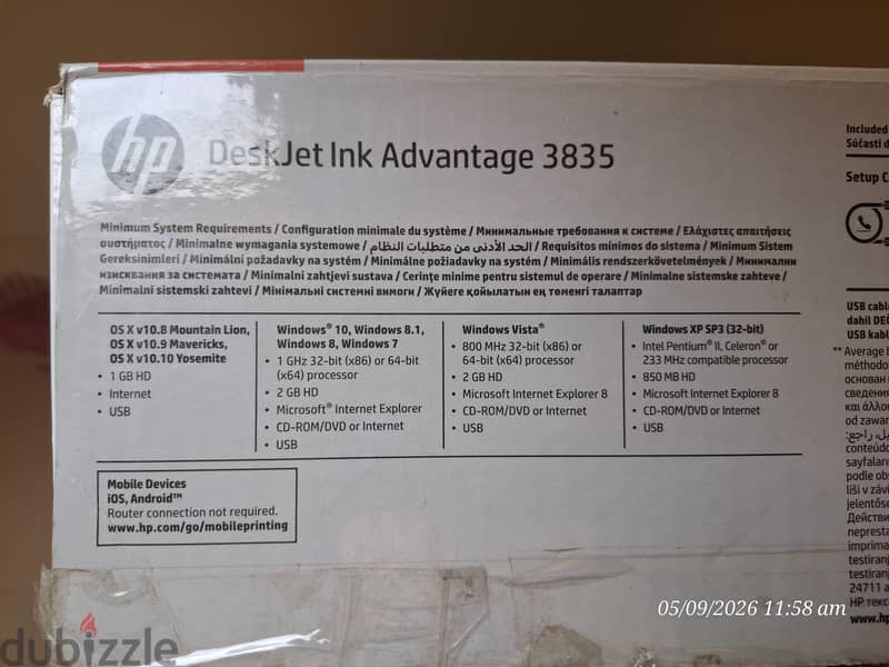 HP Printer 3835 7