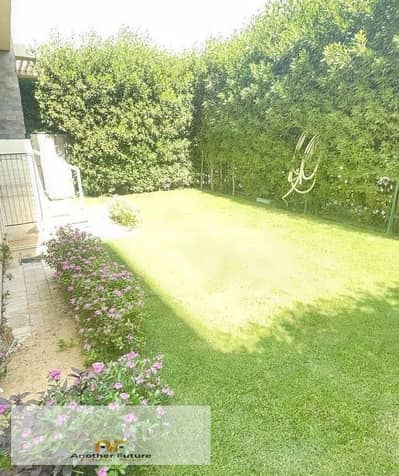 An exceptional apartment with a garden is available for immediate handover in a prime compound near Zewail City.