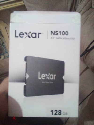 قطة. . هارد Lexar SSD SATA 128GB جديد زيرو استخدام يومين بالعلبة والضما