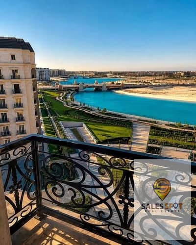 شقة للبيع بحري صريح صف اول لاجون علي البحر مباشر تشطيب كامل جاهزه للمعاينه بالتقسيط علي 10سنين في الحي اللاتيني latin العلمين الساحل الشمالي