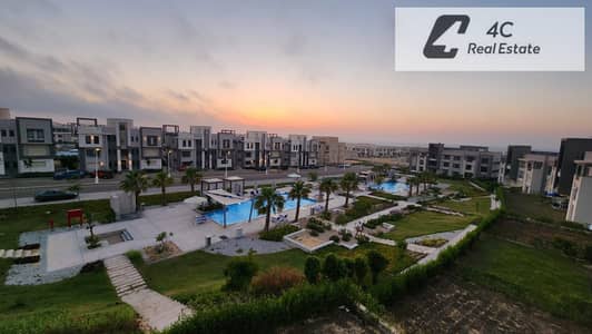 شاليه للبيع جاردن تشطيب كامل بمقدم واقساط برايم لوكيشن فيو علي حمام سباحة في جايا الاهلي صبور الساحل الشمالي Gaia North Coast بجوار سيد عبد الرحمن