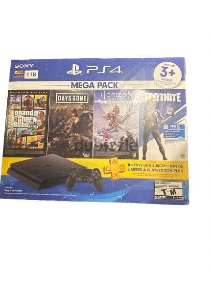 PS4 slim 1TB + 2 controllers + ps4 slim bag 1