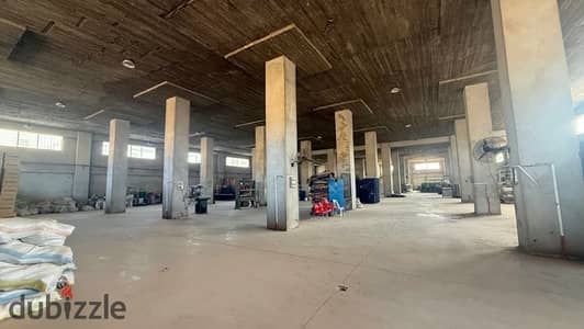 مصنع 500 متر للايجار نشاط هندسي دور اول العبور المنطقة الصناعية