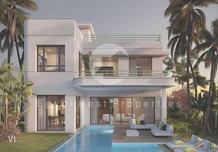 Early Delivery Lagoon View Finished Villa with Private Pool, ONLY 5% DP