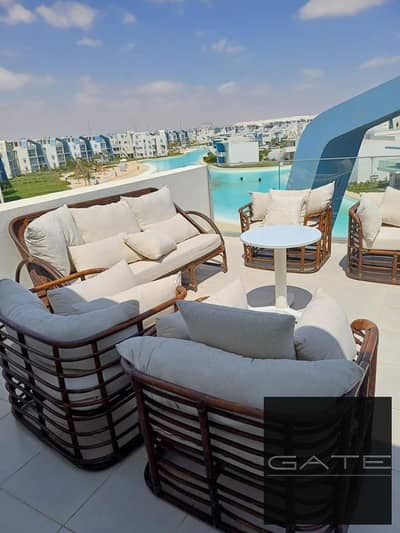Lowest-priced resale penthouse for sale—finished, furnished, and equipped with appliances—at Fouka Bay, North Coast.