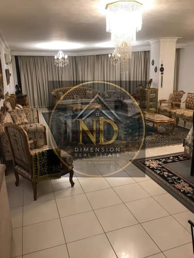 For those who appreciate distinction and luxury: a high-end furnished apartment featuring a side view of the Nile, comprising three rooms and two bath