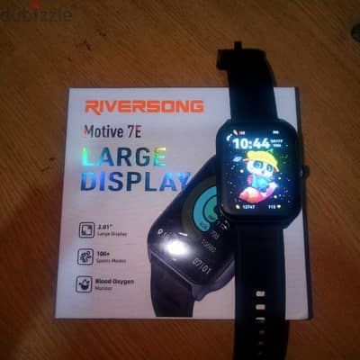 ريفيرسونج موتيف 7E/Riversong Motive 7E ساعة ذكية SW75 اسود