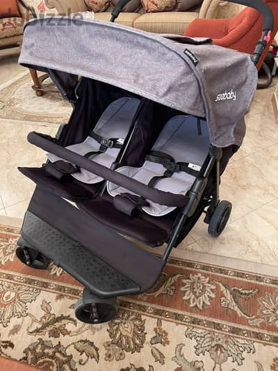 عربية توأم stroller twins