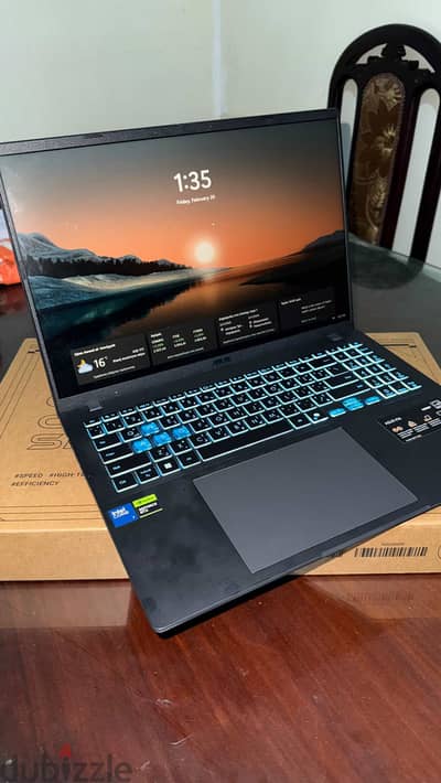 ASUs v 16proلابتوب بحاله جديده لم يستعمل
