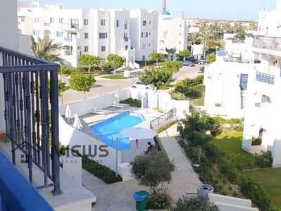 شاليه 140م مفروش بالكامل موقع متميز بحري مراسي Marassi