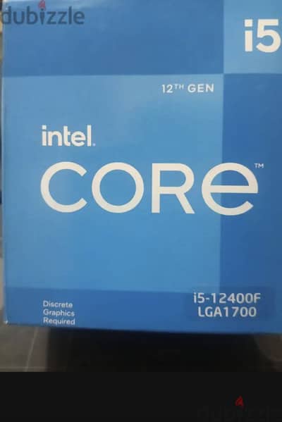Intel core i5 12400f like new with box and fan