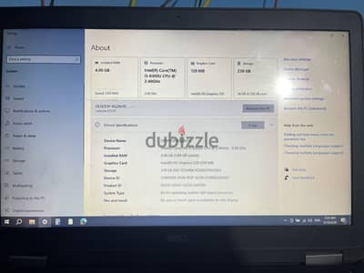 لابتوب ديل ممتاز للبيع  لعدم الحاجة