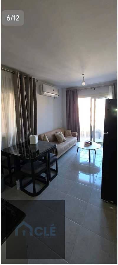 A luxury Furnished Chalet for sale at the lowest price in Agora, North Coast—located opposite Marassi & featuring a wonderful pool view. BUA : 80 sqm