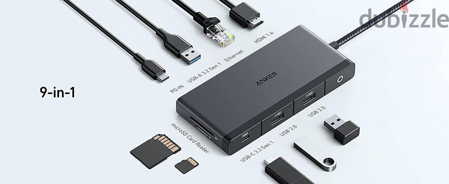 anker 552 usb-c hub 9-in-1 4k 1