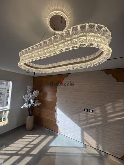 Apartment for sale in Madinaty 116 meters 3 bedrooms and 2 bathrooms ultra-super deluxe finishing 4th floor garden view premium area B11 fully paid