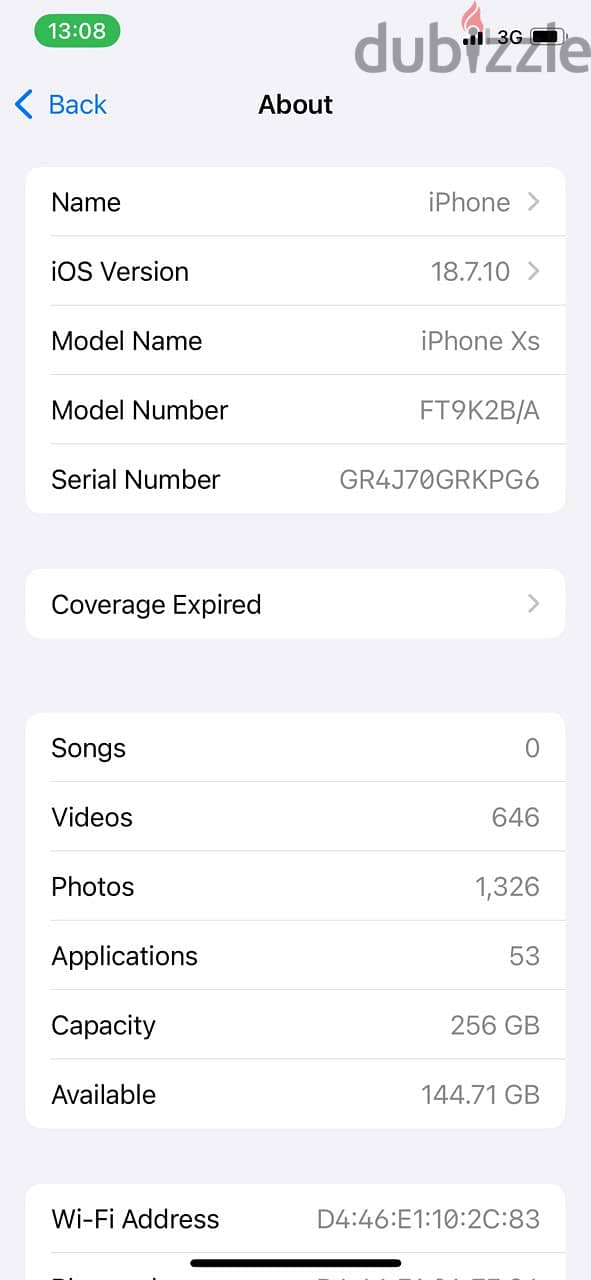 Iphone xs 256gb 3