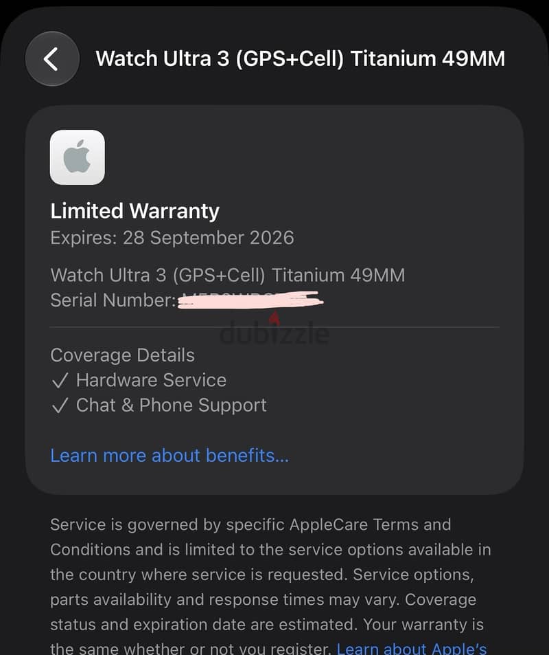 Apple Watch Ultra 3 , Natural Titanium , with box , battery 100% 5