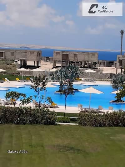 Chalet for Sale 125 sqm Ready to Move Fully Finished with ACs Lagoon View 3 Bedrooms Resale at Lowest Market Price in Fouka Bay North Coast near Sidi