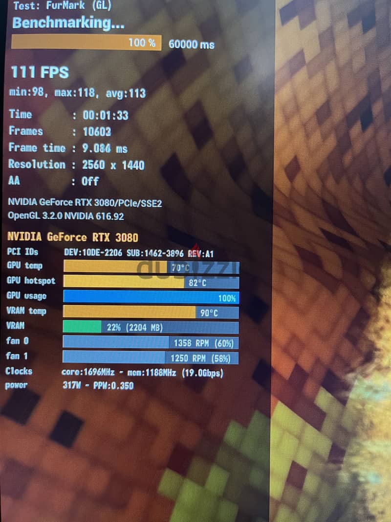 RTX 3080 MSI VENTUS 3x 2