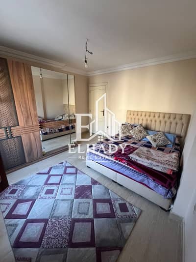 120m furnished and air-conditioned apartment for rent in front of Carrefour Maadi - Phase Ten, Zahraa Maadi