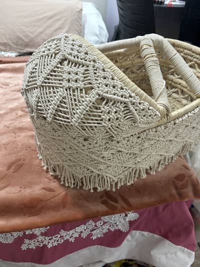 Handcrafted baby bassinet
