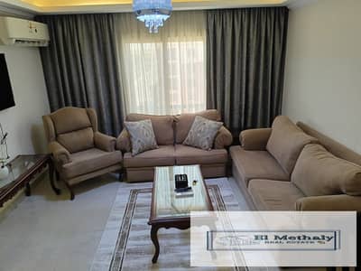 A distinctive furnished apartment for rent in Al Rehab City, New Cairo.