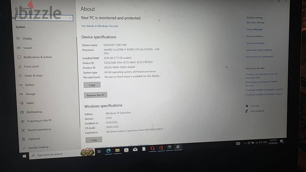 Dell inspiron 5559 6
