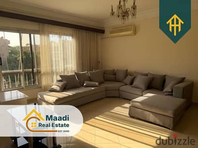 Fully Furnished Apartment for Rent in the Heart of Degla, Maadi — 24/7 Security and Guards.