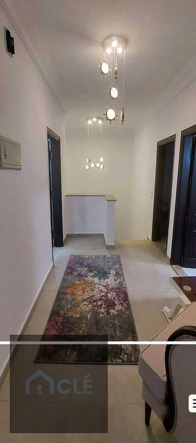A fully furnished, luxury duplex ground & frist is available for rent at the lowest price on South 90th St in New Cairo's Fifth Settlement ,BUA: 250 m