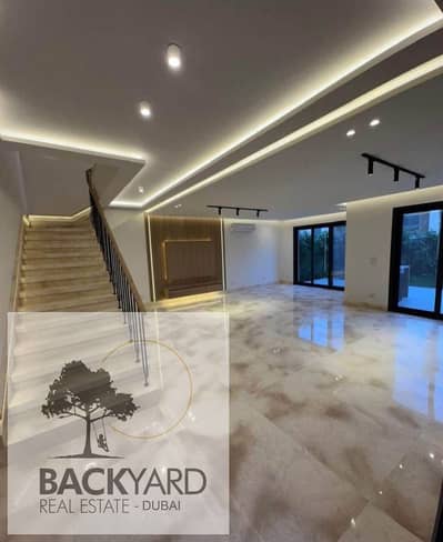 Townhouse with a private garden in La Vista Patio , Fifth Settlement, next to AUC and minutes from Mivida and Hyde Park, with only 5% down payment