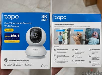 كاميرا مراقبة منزلية ذكية من TP-Link Tapo C230 بدقة 3K 5MP، مناسبة للب