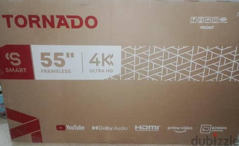 شاشة تورنيدو 4K سمارت دي إل إي دي بدون فريم 55 بوصة 55US4600E