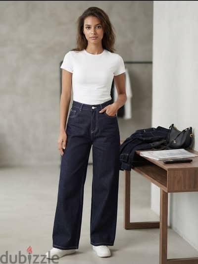 Raw denim جديد  مقاس XL