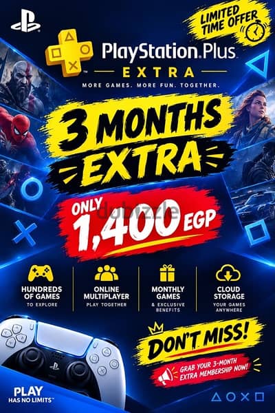 Ps plus acount primary 3 month