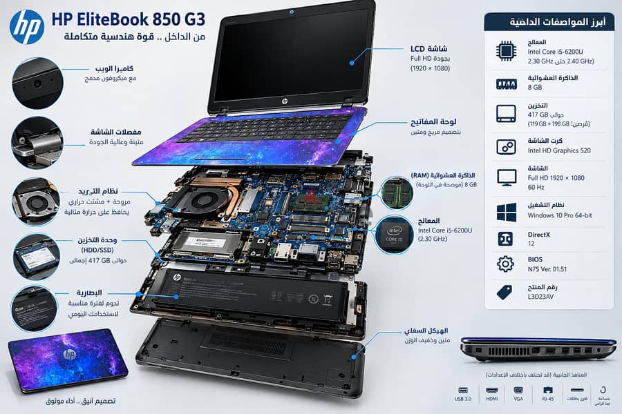 HP EliteBook 850 G3 1
