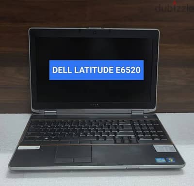 لابتوب بحاله ممتازه latitude e6520 رامات 12 ssd كارتين شاشه